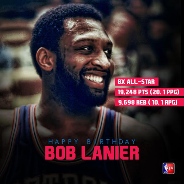 Happy 67th birthday to the former pick in the NBA draft in 1970 and Pistons legend Bob Lanier! 