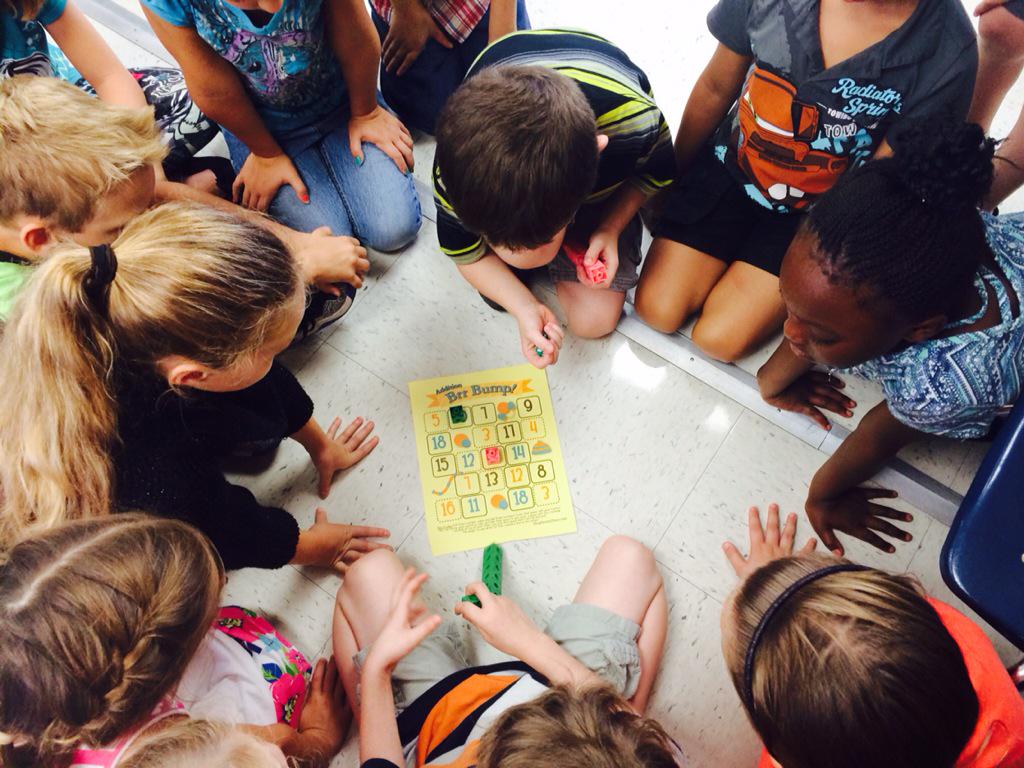 virgiegagne's tweet photo. 2nd graders modeling math center games for their classmates. http://t.co/6rNgvJ7C5F