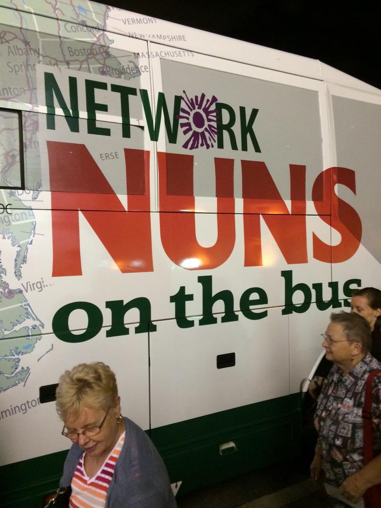 nerinxhall_2016's tweet photo. Some of our seniors repping Nerinx Hall at the Nuns on the Bus presentation! http://t.co/qlTgh6fcrg