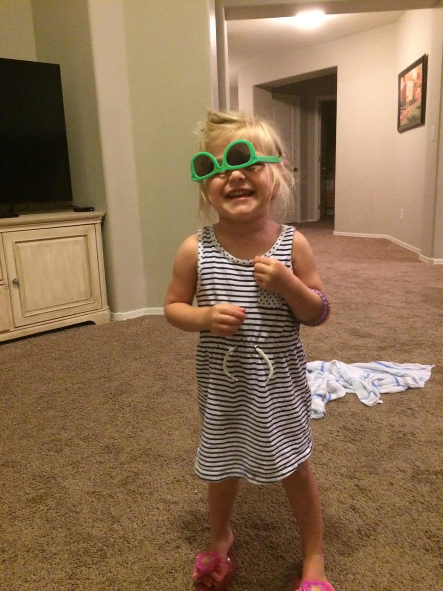 "Daddy I look like a princess. Daddy don't I look pretty?"