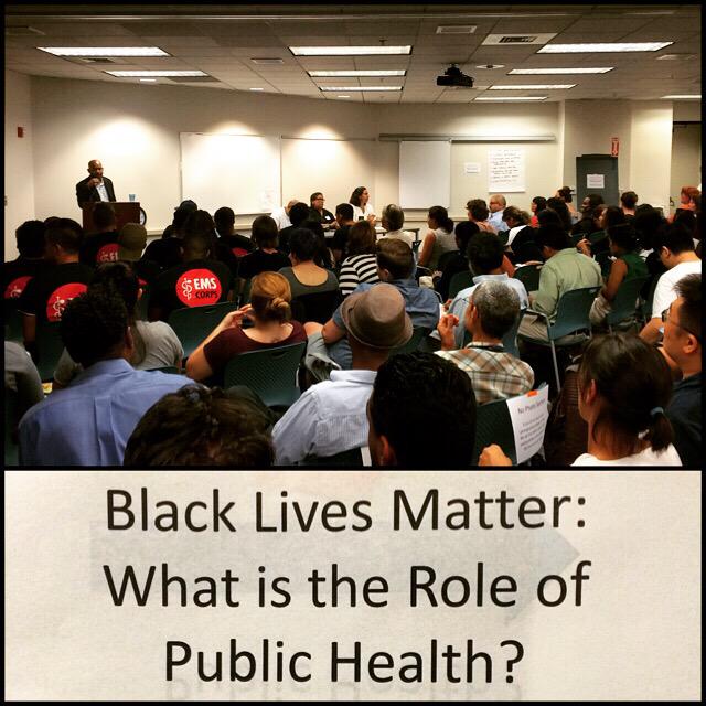 OAKFoodPolicy's tweet photo. @DrMuntu tnx 4 talking systems change & stop the violence in all forms! #thisispublichealth #acphd #BlackLivesMatter http://t.co/lnm0HKtvog