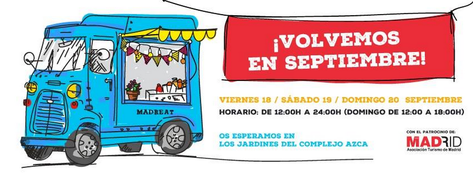 OcioSOS_Madrid's tweet photo. Vuelve la cita gastro de moda: @MadrEATmarket a los jardines de Azca (18-20 de sept) http://t.co/78wzRn7sDP http://t.co/WOFomwwn2C