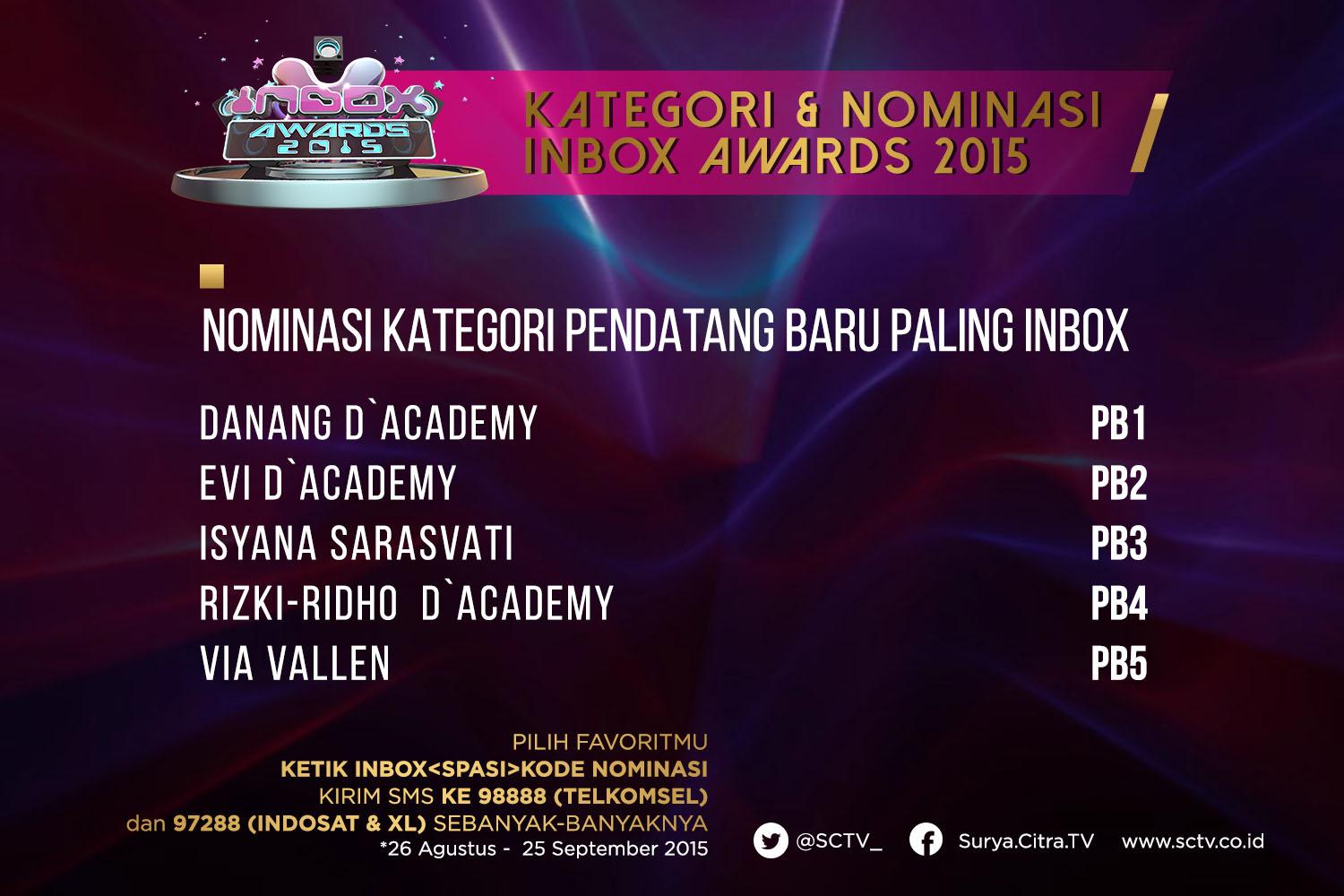 Inbox SCTV on Twitter: "Beri dukungan di Inbox Awards 2015 untuk ...