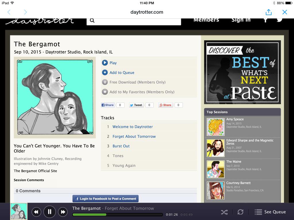 BuddyLMusic's tweet image. so happy for my friends @the_bergamot and their new releases #checkemout #greatmusic #ArtistsUnited #youngagain