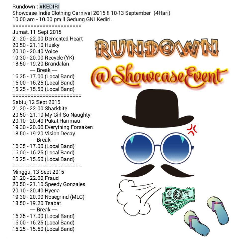 RUNDOWN <a href="/ShowcaseEvent/">Agenda Event</a> KITA BERJUMPA HARI MINGGU DI KEDIRI