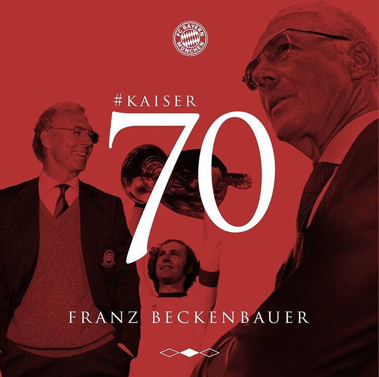 Happy 70th birthday to the best defender in history of football, Kaiser Franz Beckenbauer! 