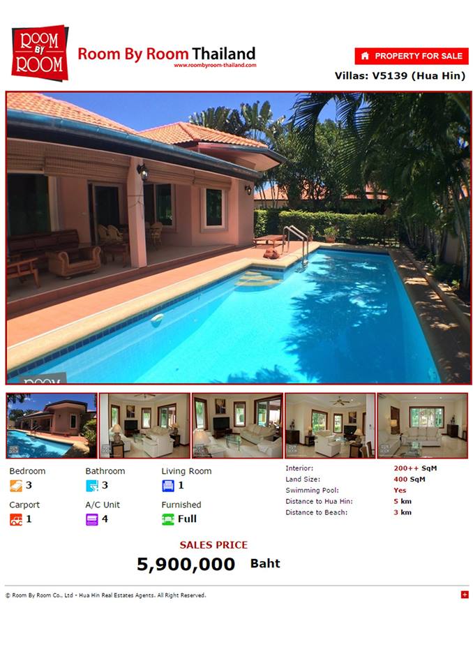 RoomByRooom's tweet photo. Pool villa for sale 5 min drive from Hua Hin, Thaialnd.
Bargain!
http://t.co/oJ4NGqAlqa http://t.co/vPFG2CpMf3