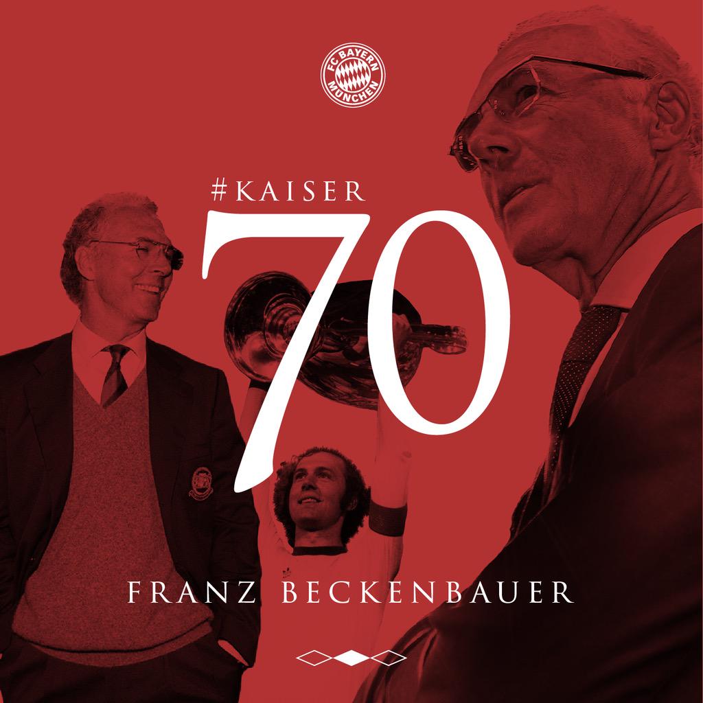 The Kaiser turns 70 years old today. Happy Birthday, Franz  