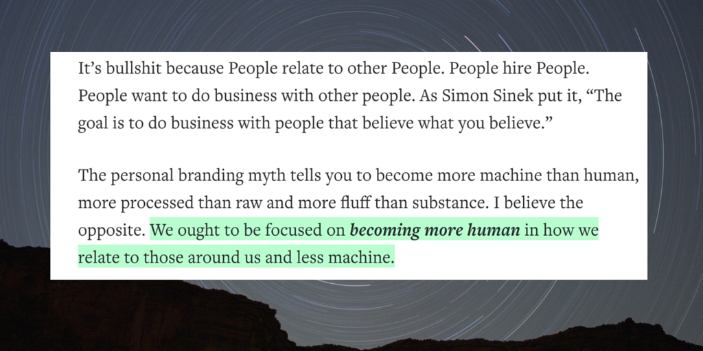 "[focus] on becoming more human in how we relate to those around us ...” — <a href="/JeremiahGardner/">Jeremiah Gardner</a> buff.ly/1Q4M4gn