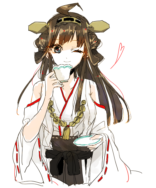 艦これ「艦これは金剛ちゃん推しデース」|cosmosのイラスト