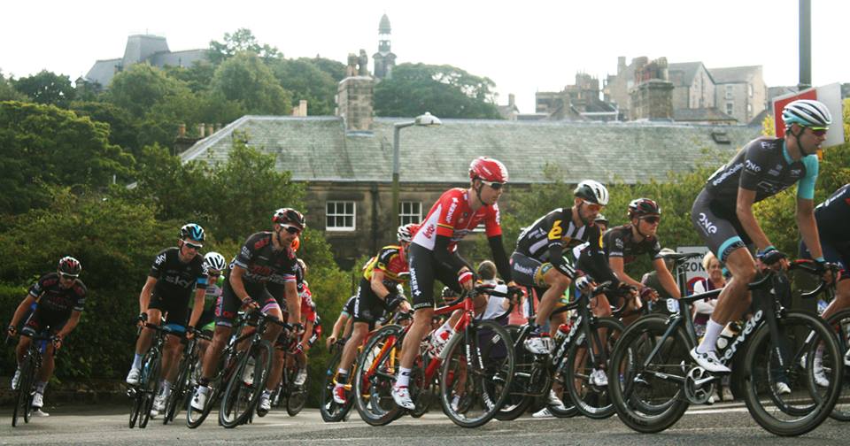 Bennoo's tweet photo. Tour of Britain in Buxton today #AvivaToB2015 http://t.co/j4GvgF0NYi