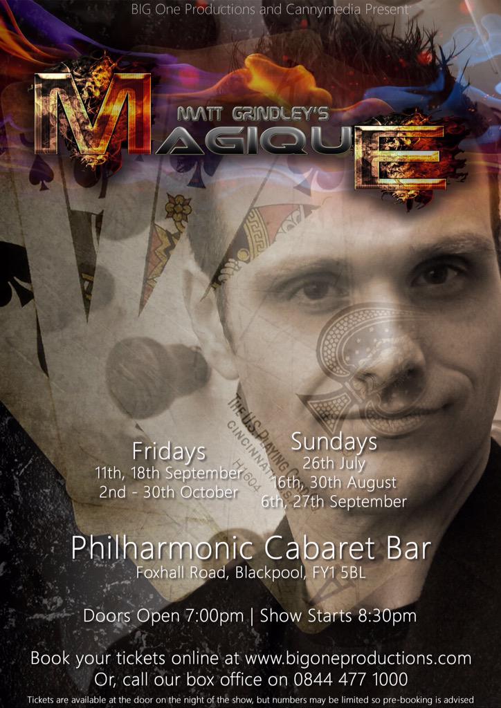 #Magique tonight philharmonic #Blackpool tickets on doors from 7pm #MAGIC