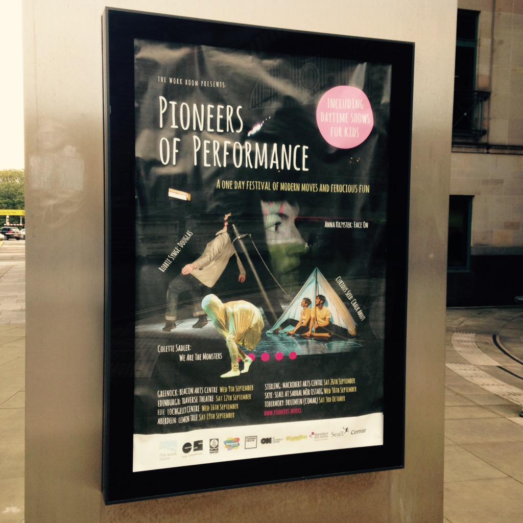 traversetheatre's tweet photo. Pioneers of Performance take over the Traverse tomorrow w/ an exciting programme for all ages. http://t.co/7LD5nhdSKD http://t.co/LyL23RZ524