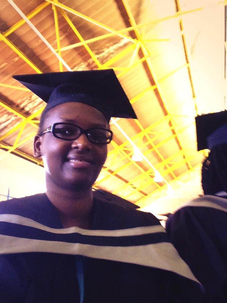 Geekulcha's tweet photo. The lovely @joelleumutoni in her victory gear @raeketsetsa #TUTGraduation #iBlameGK @WomeninTechZA http://t.co/G7YVGLoi00