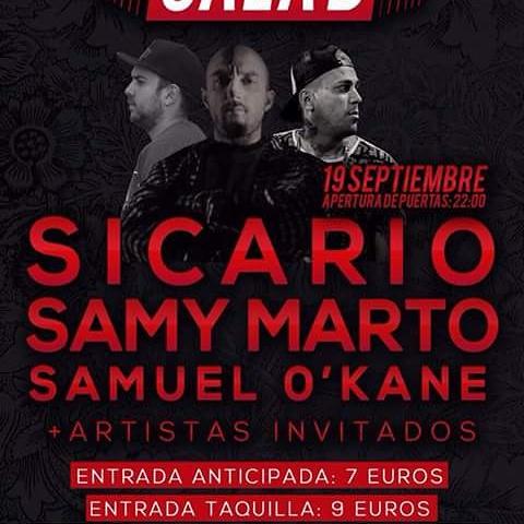 Misionero_OG's tweet photo. @alicanterap Sábado 19 sept. #SalaB (Murcia) #Sicario #SamyMarto #SamuelOKane #MisioneroOG 7€ anticipadas! http://t.co/Jx9ePsF3Ey