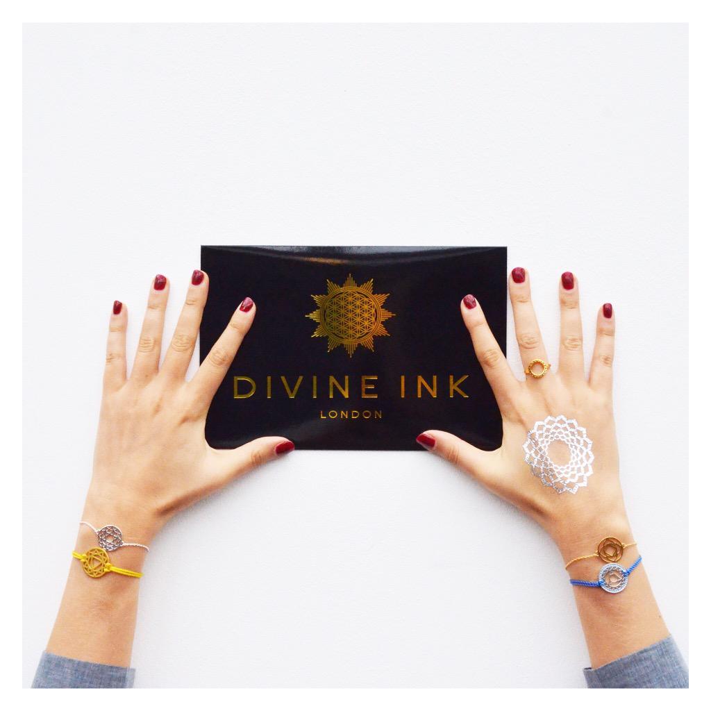 Spend £75 on Chakra this weekend to get an exclusive set of <a href="/divineinklondon/">divineinklondon</a> tattoos. Happy Friday 💠 #daisylondon