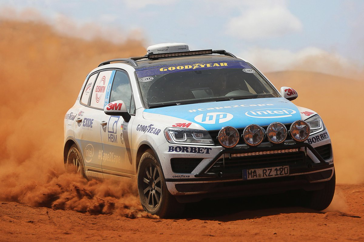 GoodyearPress's tweet photo. .@Rainer_Zietlow started the #GoodyearCapetoCape Challenge driving from #SouthAfrica 2 #Norway in less than 10 days http://t.co/xas5W2QY4H