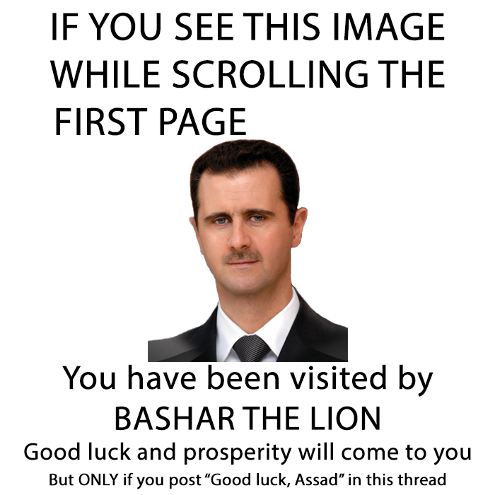 Happy birthday to Bashar al-Assad! 