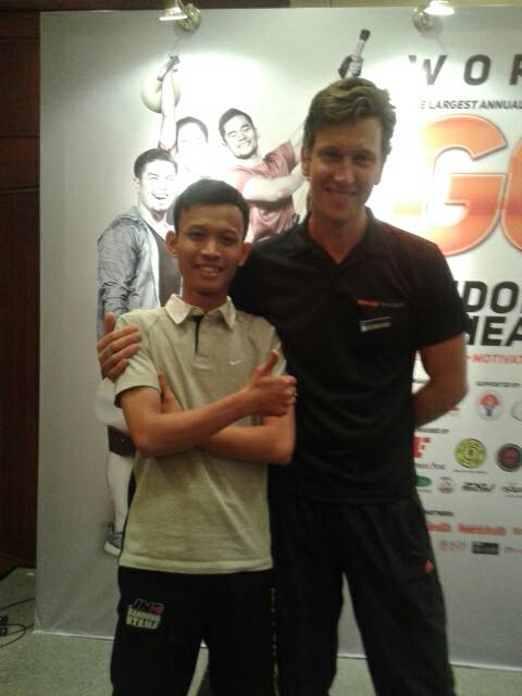Arfian hamzah [ <a href="/hmzharfn/">Arfian Hamzah</a> ] physioterapist ROAR SQUAD yg jg tim <a href="/physiopreneur/">Sport Physio Clinic</a> di event GOIFEX Jakarta.