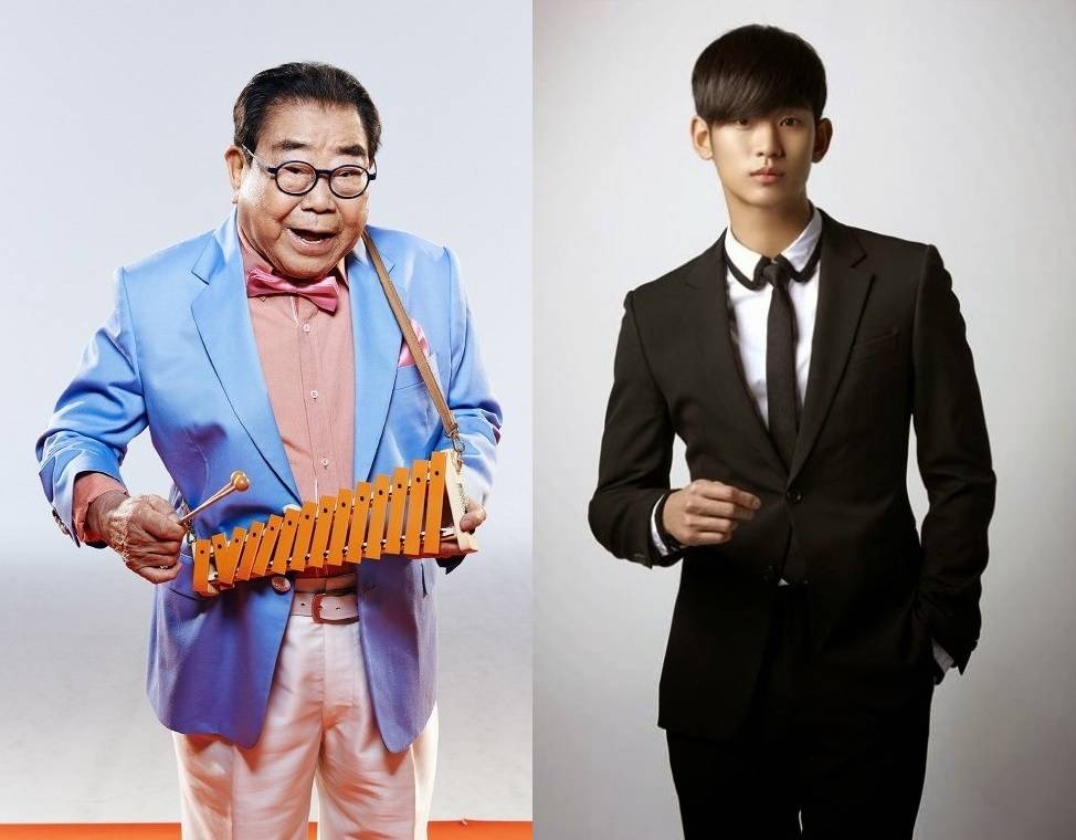 allkpop's tweet photo. Veteran singer Song Hae and actor Kim Soo Hyun bond over drinks
http://t.co/akHNrc30bK http://t.co/u1VdPs0irv