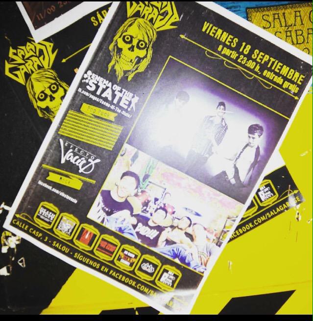 EOTS_Reus's tweet photo. El viernes 18! Una semanita y tocamos con #efectovacío en @salagaragesalou , os esperamos a todos! http://t.co/ykVU07Iqch