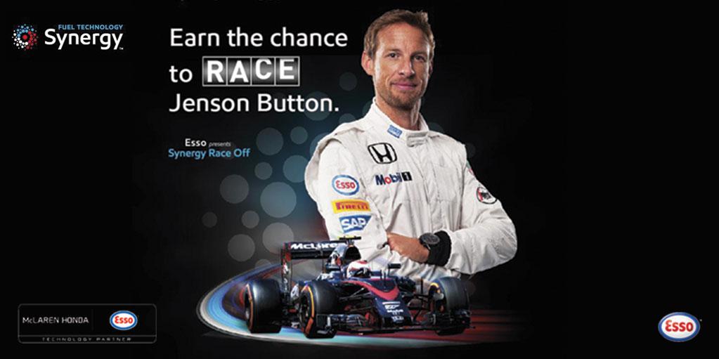 McLarenF1's tweet photo. In Singapore? Beat Esso’s simulator for a chance to race Jenson ahead of the GP: http://t.co/7egANeuDEH T&amp;Cs apply http://t.co/w0r2UPeYvC