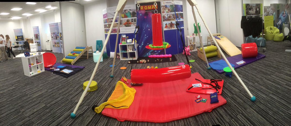 rompaltd's tweet photo. We are at #ESIC today and tomorrow! The therapists are loving exploring our stand! #sensoryintegration #SINetwork http://t.co/XbEj8qLNOJ