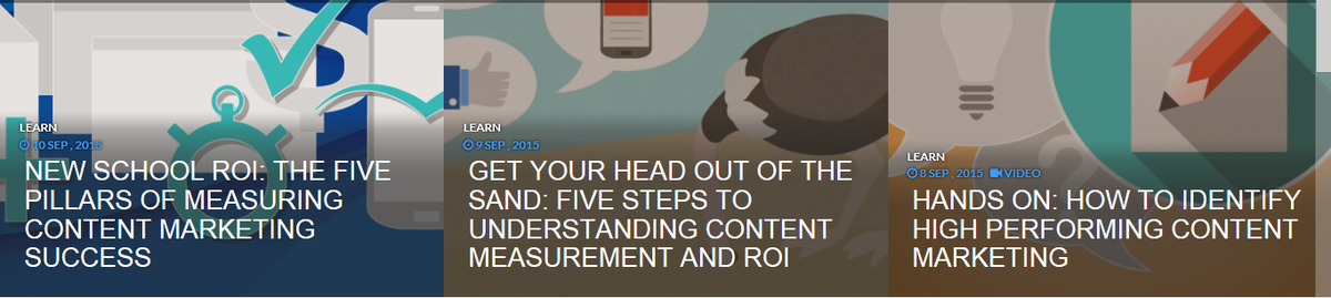Netbiscuits's tweet image. Don&apos;t miss the latest #contentmarketing advice articles from the Content Academy - buff.ly/1JZG8S5