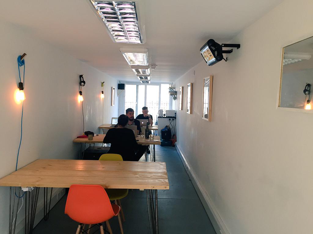 marinapape's tweet photo. Working at #container9 today with a few good people, @rojospinks you need to get involved with this! http://t.co/qr5Dlz9yLg