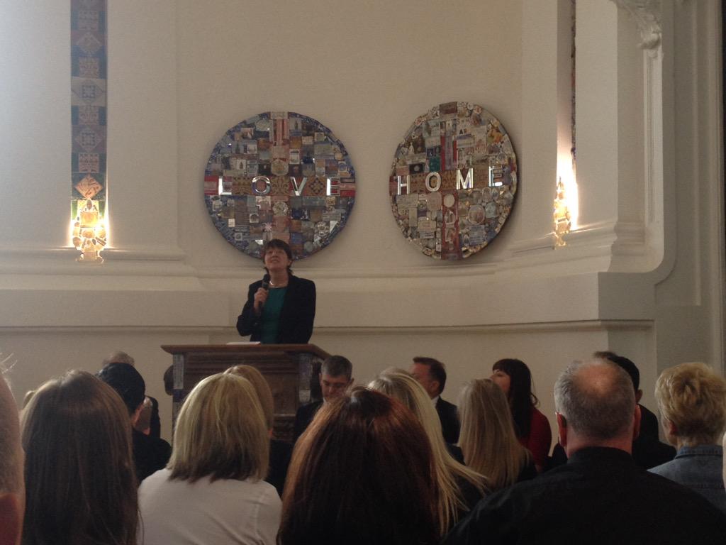 newsjenny's tweet photo. Former Stoke MP @joanwalley1 in new Speakers Corner at @H6FA_ - thrilled to see former Burslem Town Hall back in use http://t.co/hBFfAp1EJF
