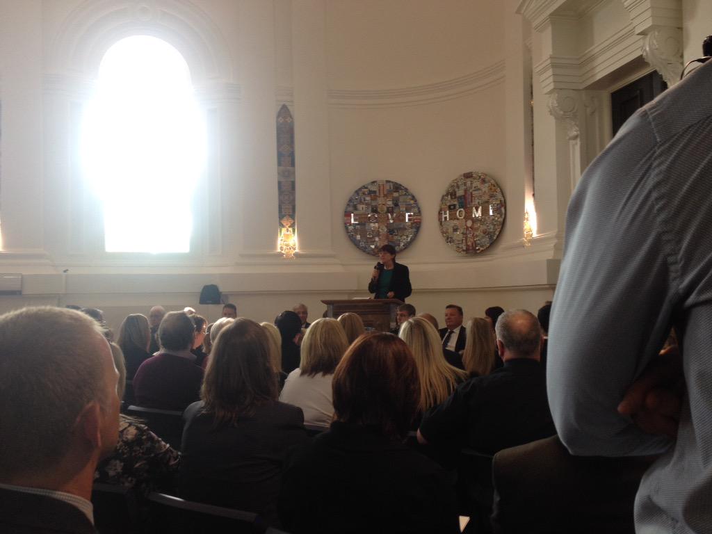 newsjenny's tweet photo. Former Stoke MP @joanwalley1 in new Speakers Corner at @H6FA_ - thrilled to see former Burslem Town Hall back in use http://t.co/hBFfAp1EJF