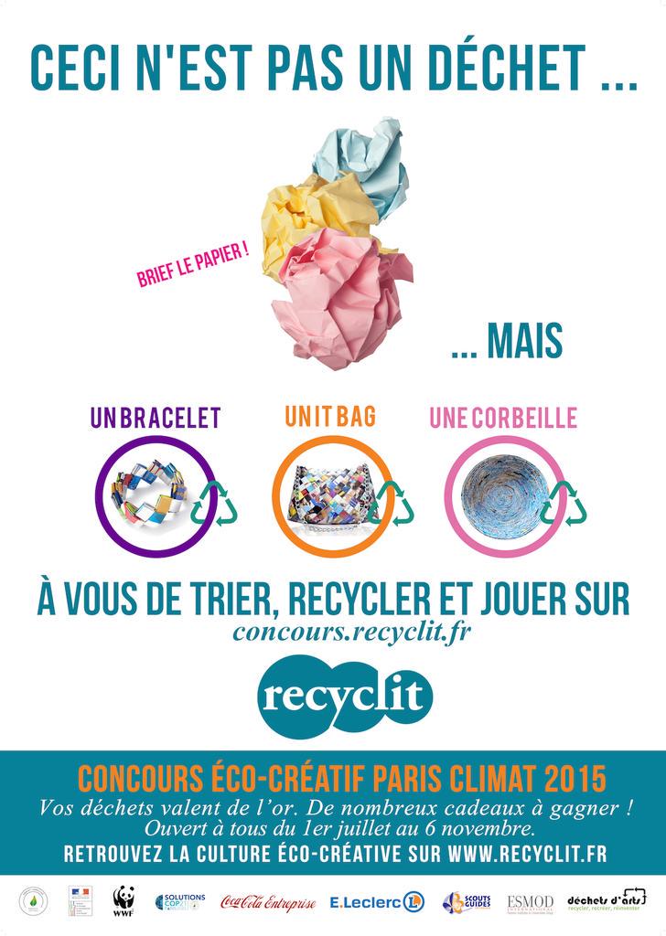 recycl_it's tweet photo. Partagez vos éco-créations du 1er juillet au 6 novembre prochain ! http://t.co/ojc43t6YdD

#GoCOP21 #concours http://t.co/ppu4jnv2C4