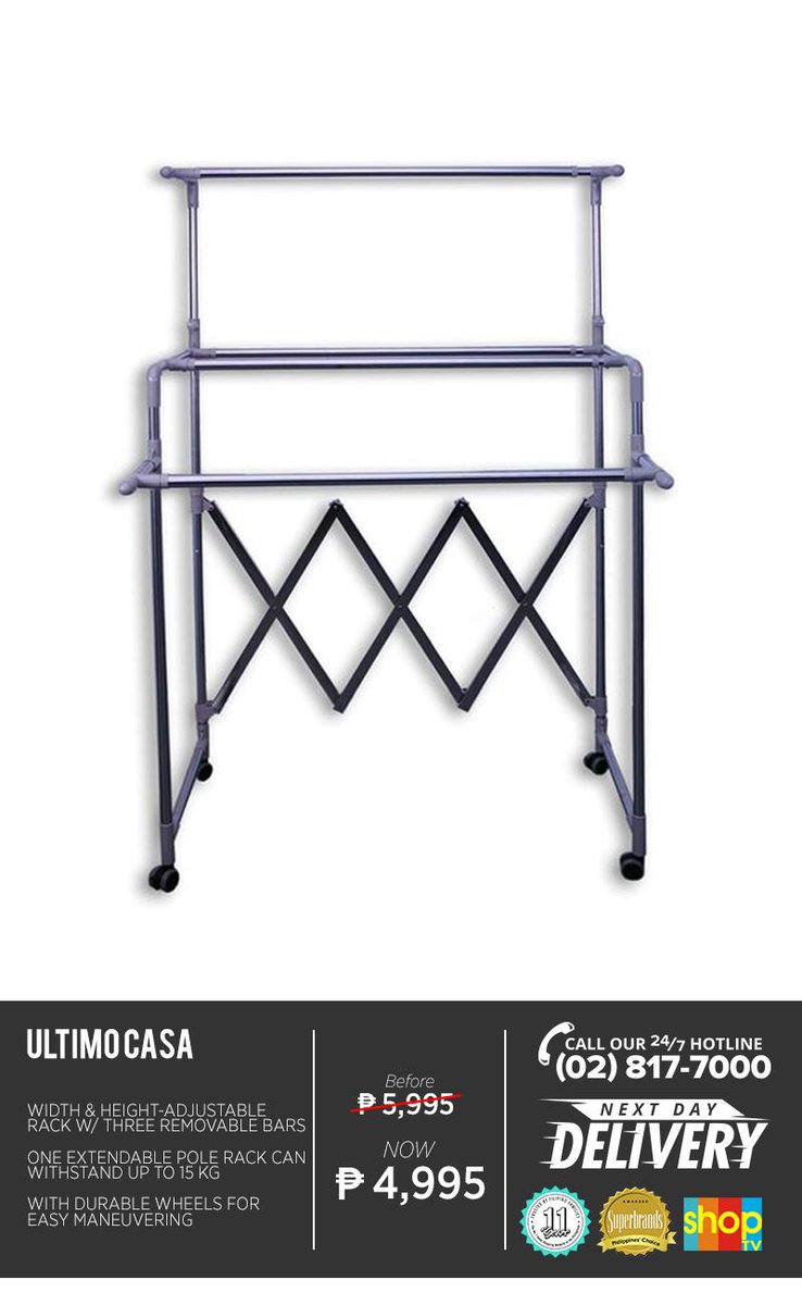shoptvph's tweet photo. #UltimoCasa accommodates up to 250 pieces of #clothing. Order by calling 817-7000. #ForTheGoodLife http://t.co/4qpyvmrGlZ