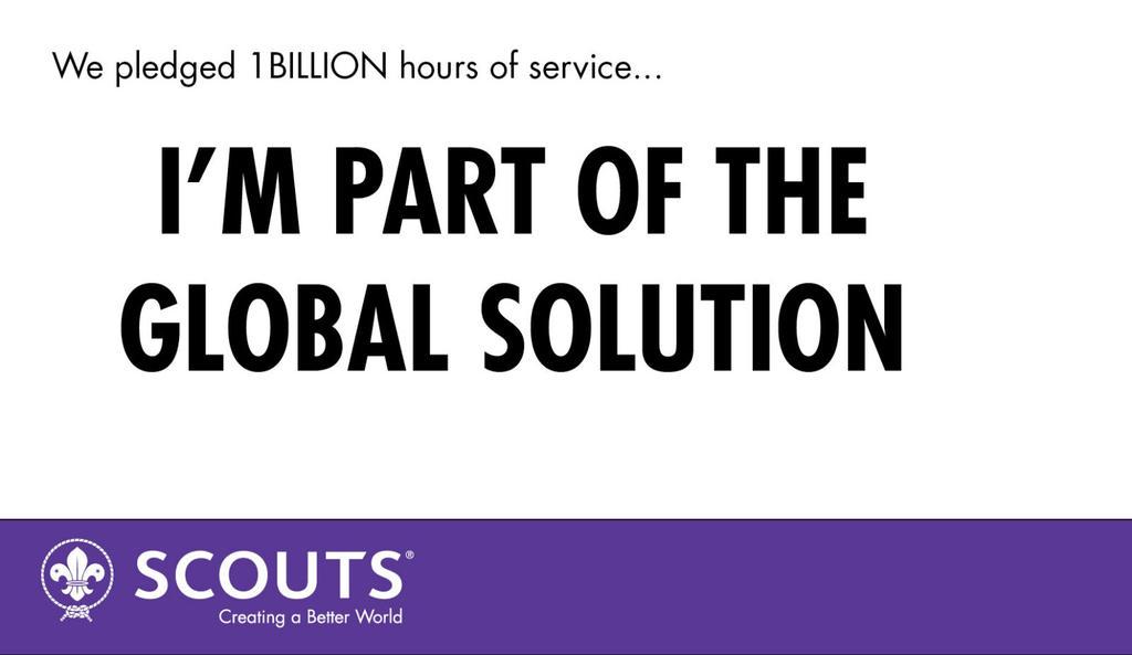 1) I'M PART OF THE GLOBAL SOLUTION #10Pledged #Declared <a href="/worldscouting/">World Scouting</a>