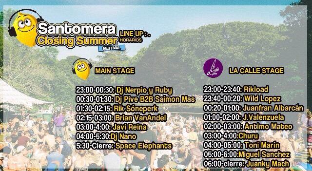 SantomeraFest's tweet photo. ¡ HORARIOS ! http://t.co/iCtHLvhyWD