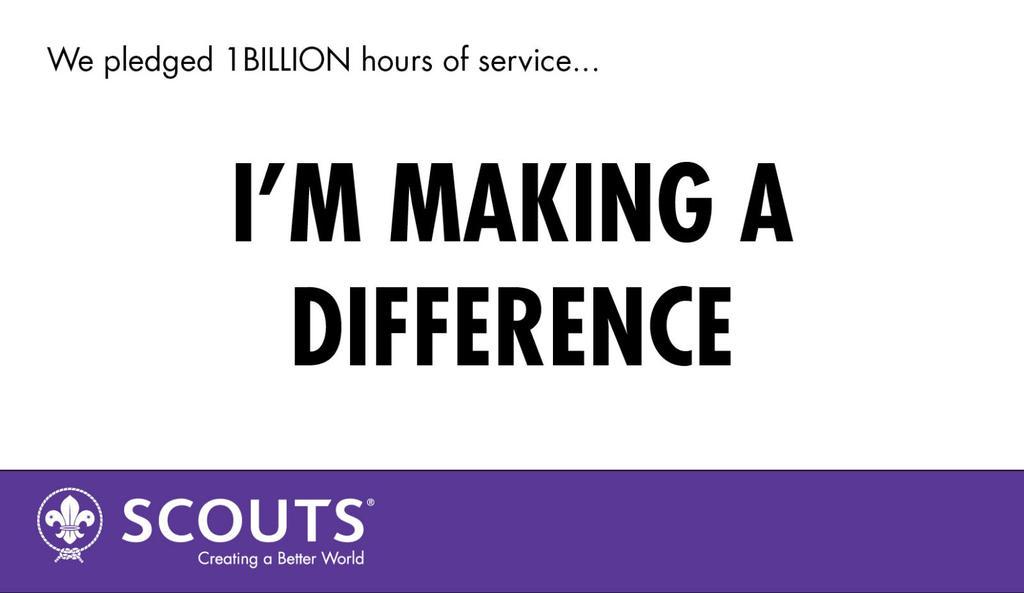 9) I'M MAKING A DIFFERENCE #10Pledges #Declared <a href="/worldscouting/">World Scouting</a>