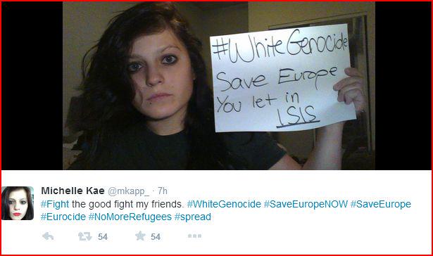 LionHearts2016's tweet photo. Save the West #Whitewomenarefedup @TinaRoper14 @mkapp_ #PartijvoordeVrijheid #PVV #BNP #Jobbik #GenerationID http://t.co/TAhrmWnUzx