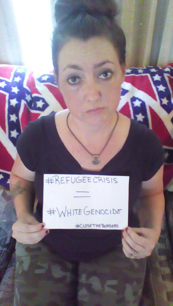 LionHearts2016's tweet photo. Save the West #Whitewomenarefedup @TinaRoper14 @mkapp_ #PartijvoordeVrijheid #PVV #BNP #Jobbik #GenerationID http://t.co/TAhrmWnUzx