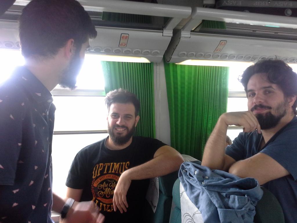 That moment when you book seats in advance and they turn out to be back to back! #gamedevcamp