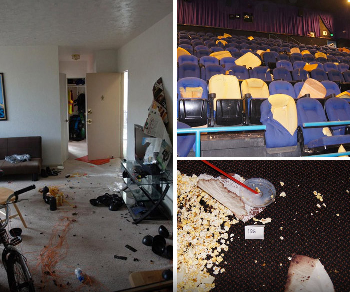 Colorado Theater Shooting -- Chilling Crime Scene Photos. 