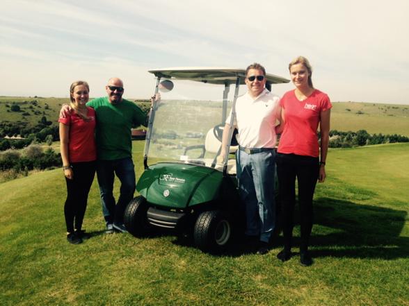 ryanfenwickgolf's tweet photo. With @jacktheladradio &amp; @HeartSussex Angels, we are ready to go for the charity golf day. 

#play well guys http://t.co/AyWZuL0R16