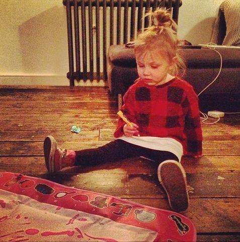 Can\t believe this little girl is 4 today!! The adorable daughter of Lou Teasdale(1D\s hair stylist)! Happy Bday Lux! 