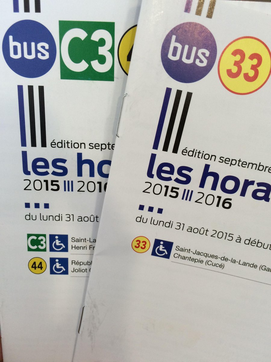 Les nouveaux horaires des lignes C3 et 33 sont arrivés et disponibles à la réception du centre !