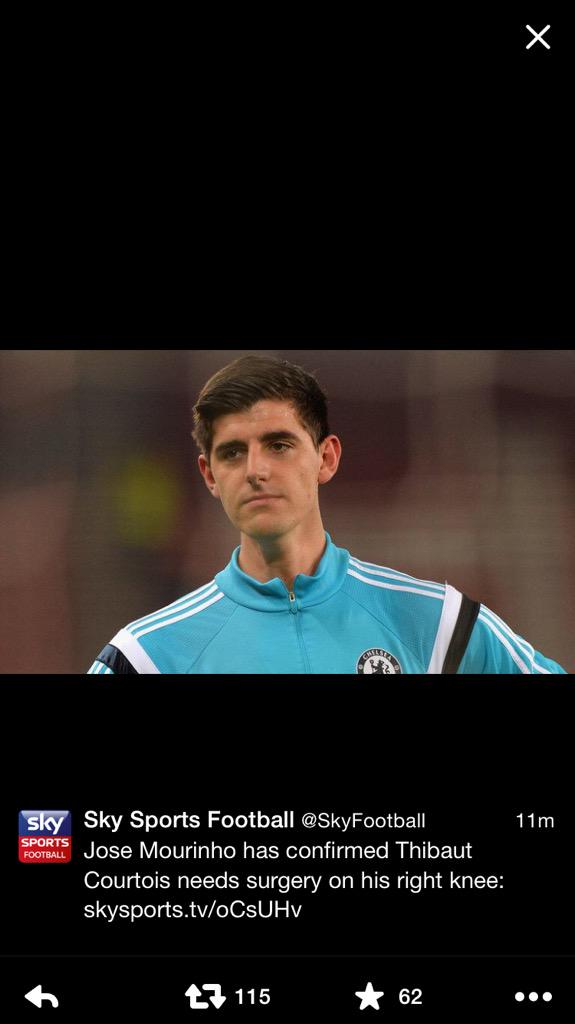 teioworld's tweet image. Uahhh😩 how the tables have flipped #Courtois #Injury #21problems @ChelseaFC