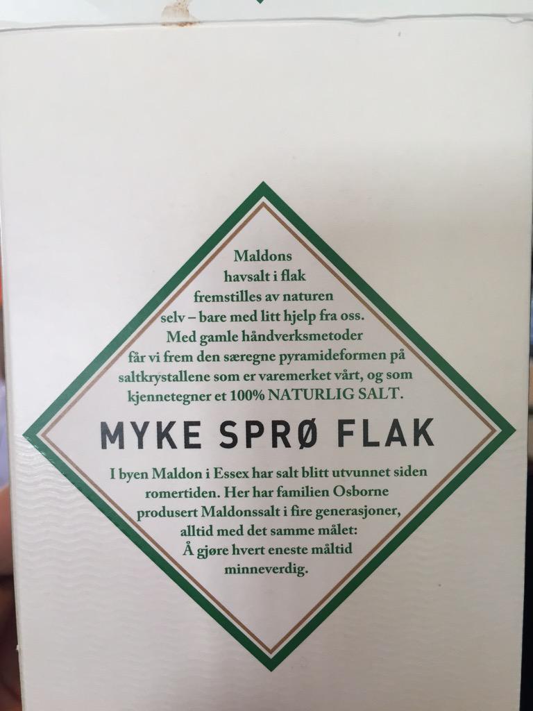 Denne har skapt store diskusjoner i AaFK miljøet idag! Er det mulig for Maldon-salt å være myk og samtidig sprø?