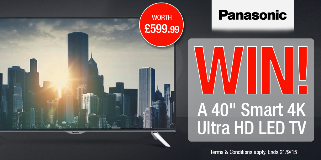 Immerse yourself in picture perfection... WIN a <a href="/PanasonicUK/">Panasonic UK</a> 40" Smart 4K TV - Follow us <a href="/HughesDirect/">Hughes</a> &amp; RT to enter!