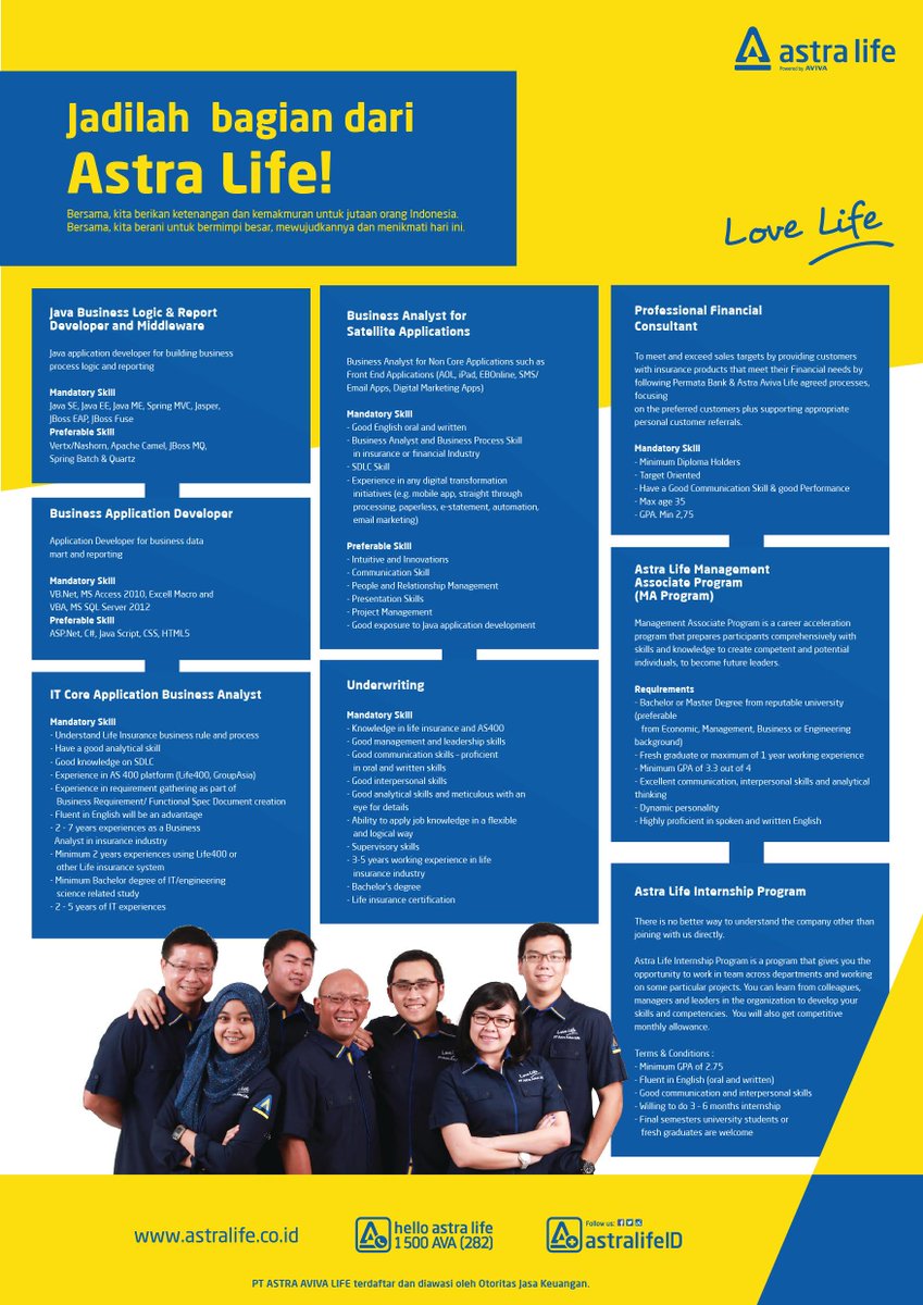 #AstraCareer #Internship Astra Life | <a href="/CDCUIcareer/">CDC UI</a> Balairung UI | 17-19 Sept 2015 | @AstraLifeID <a href="/MagangUpdate/">IG : @MagangUpdate</a>
