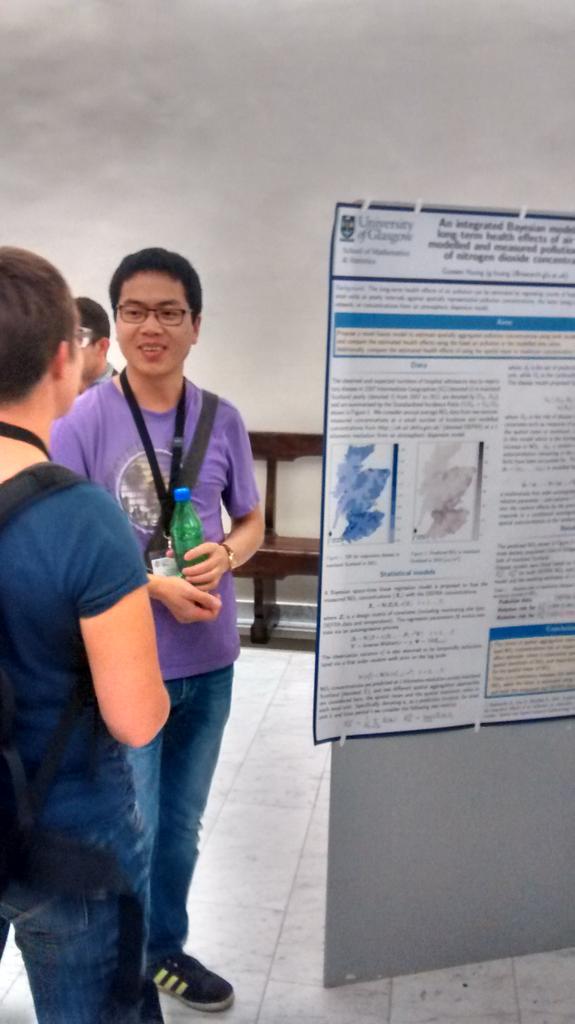 Guowen Huang on the effects of NO2 on health in Scotland #geomed2015