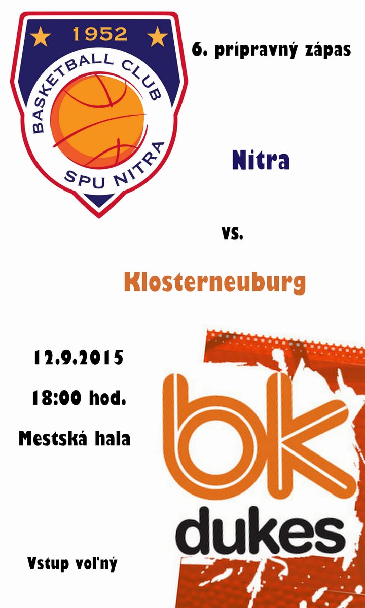 MBK_SPU_Nitra's tweet photo. Najbližší domáci zápas už v sobotu! http://t.co/2z8wTN3nGq