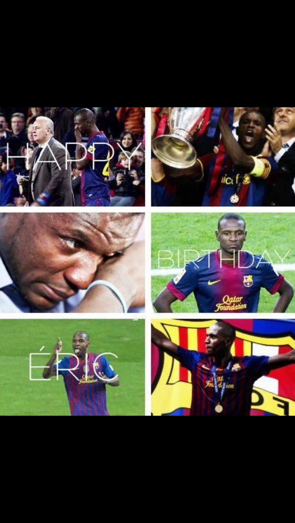 Happy birthday to the legend defender. Eric Abidal        